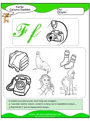 F Sesi Çalışma Sayfaları